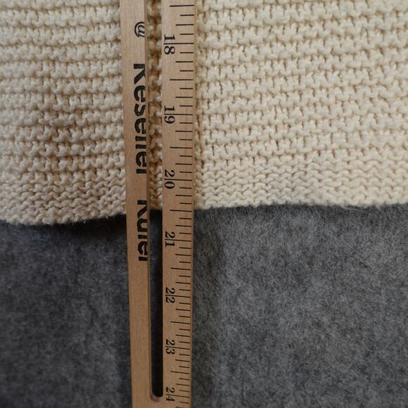 J. Jill Sweater Womens Medium Turtleneck Chunky Knit Cream Ivory Jumper PUllover - Picture 9 of 10